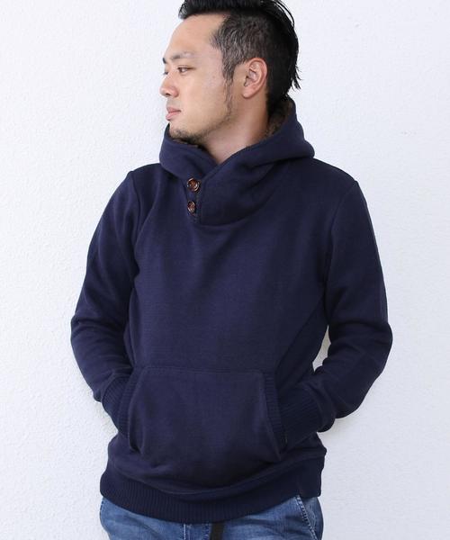 coen(コーエン)の「ボリュームネックパーカー【ブラック⇒WEB限定カラー】(パーカー・メンズ・ブラック/グレー/ベージュ/ネイビー・X-LARGE/LARGE/MEDIUM/SMALL)」の10枚目の写真