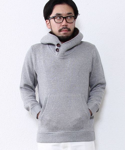 coen(コーエン)の「ボリュームネックパーカー【ブラック⇒WEB限定カラー】(パーカー・メンズ・ブラック/グレー/ベージュ/ネイビー・X-LARGE/LARGE/MEDIUM/SMALL)」の5枚目の写真