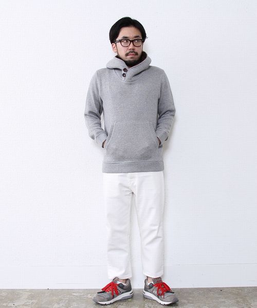 coen(コーエン)の「ボリュームネックパーカー【ブラック⇒WEB限定カラー】(パーカー・メンズ・ブラック/グレー/ベージュ/ネイビー・X-LARGE/LARGE/MEDIUM/SMALL)」の6枚目の写真