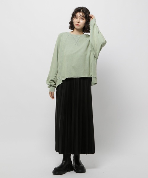 niko and...（ニコアンド）の「アウトリンキングブリーチプルオーバー（Tシャツ/カットソー・レディース・ライトブルー/アイボリー/チャコール/パープル・LARGE/MEDIUM）」の13枚目の写真