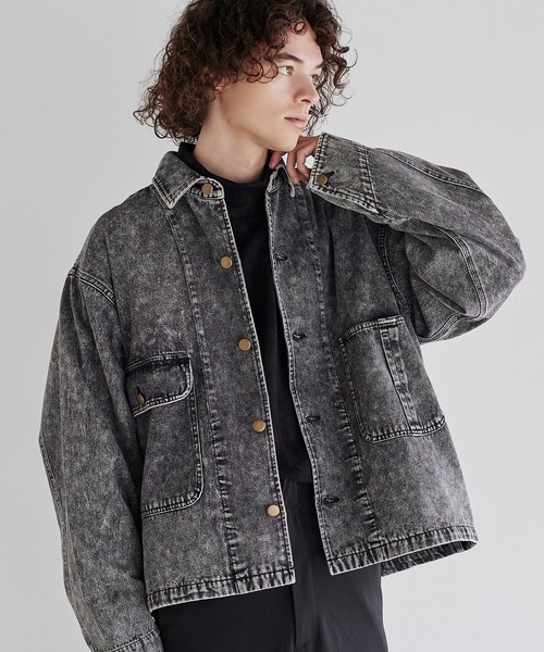 NON TOKYO♡ラメデニムジャケット❤︎ブラック Washed Black Torai Jacket | NO MAINTENANCE(ノーメンテナンス