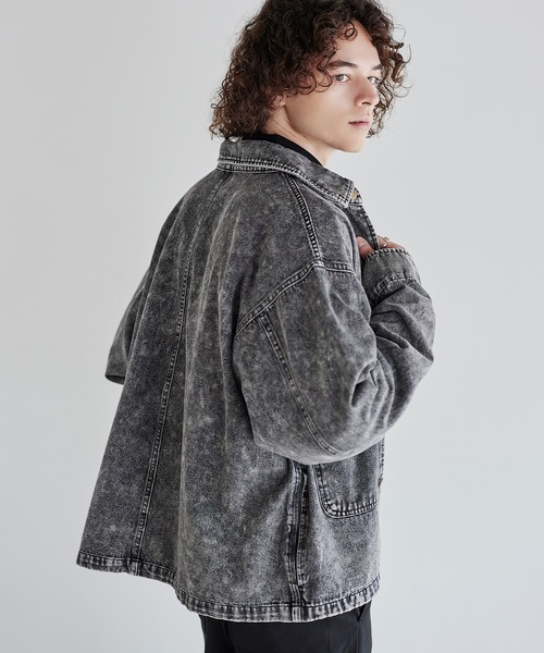 ASTRONOMY(アストロノミー)の「Buyer's Select/10.5オンス胸ポケット付きデニムブルゾン(デニムジャケット・メンズ・ブルー系/ブラック系・L/M/XL)」の18枚目の写真