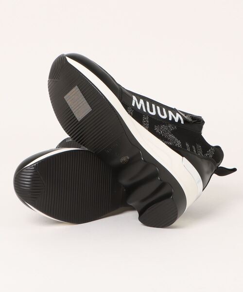 MUUM(ムーム)の「【MUUM】ムーム 厚底ウェッジソールスニーカー 2102(スニーカー・レディース・ホワイト/ブラック・M/L/LL/S)」の4枚目の写真