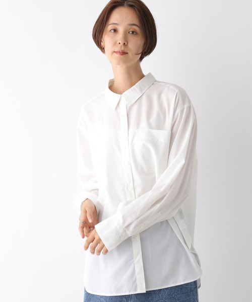 LEPSIM(レプシィム)の「アソートシャツ 143060(シャツ/ブラウス・レディース・アイボリー/ライトブルー・FREE)」の2枚目の写真