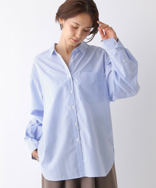 LEPSIM(レプシィム)の「アソートシャツ 143060(シャツ/ブラウス・レディース・アイボリー/ライトブルー・FREE)」の1枚目の写真