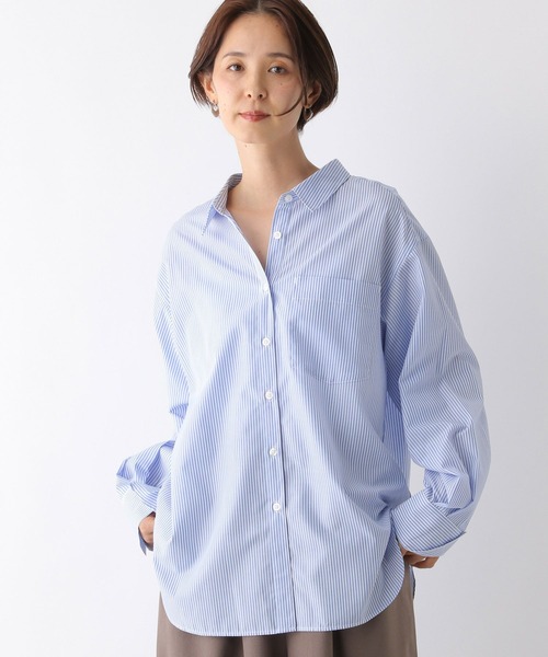 LEPSIM(レプシィム)の「アソートシャツ 143060(シャツ/ブラウス・レディース・アイボリー/ライトブルー・FREE)」の6枚目の写真