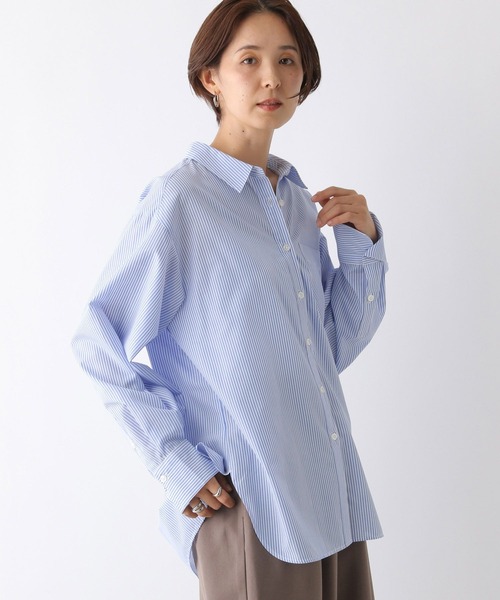 LEPSIM(レプシィム)の「アソートシャツ 143060(シャツ/ブラウス・レディース・アイボリー/ライトブルー・FREE)」の7枚目の写真
