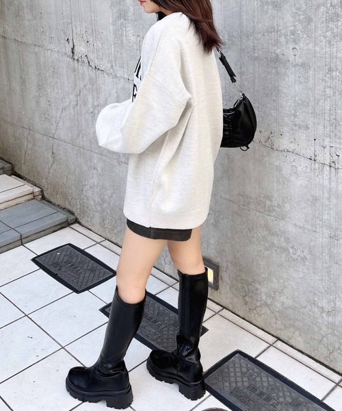 INGNI(イング)の「ジャガード3段BIGロゴニット(ニット/セーター・レディース・ブラック×ホワイト/グレー系その他3/ホワイト×ブラック・M)」の11枚目の写真