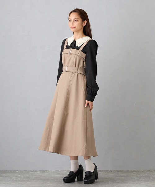 NICOLE CLUB（ニコル　クラブ）の「フラットカラー刺繍ブラウス（シャツ/ブラウス・レディース・ブラック/イエロー/オフホワイト・MEDIUM）」の21枚目の写真