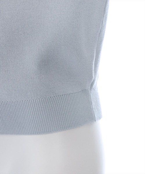 clear（クリア）の「ボウタイドットリボンドッキングニットトップス [大人 フェミニン ウィッシュコア]≪再入荷≫（ニット/セーター・レディース・オフホワイト/ブルーグレー/ブラック・F）」の14枚目の写真