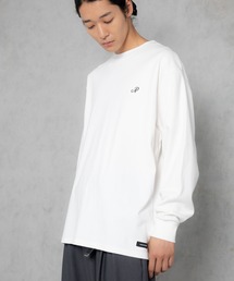 【ADAMPATEK/アダムパテック】embroidered basics crewneck cutsew / 刺繍入りルーズシルエットベーシックロングスリーブTシャツ