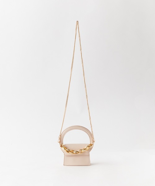 ROOPTOKYO(ループトウキョウ)の「2WAY チェーンストラップ スクエアマイクロミニバッグ ショルダーバッグ(ショルダーバッグ・レディース・ホワイト/ピンク/ベージュ/ブラック・FREE)」の4枚目の写真