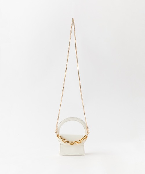 ROOPTOKYO(ループトウキョウ)の「2WAY チェーンストラップ スクエアマイクロミニバッグ ショルダーバッグ(ショルダーバッグ・レディース・ホワイト/ピンク/ベージュ/ブラック・FREE)」の2枚目の写真