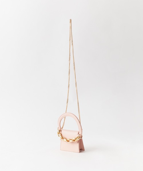 ROOPTOKYO(ループトウキョウ)の「2WAY チェーンストラップ スクエアマイクロミニバッグ ショルダーバッグ(ショルダーバッグ・レディース・ホワイト/ピンク/ベージュ/ブラック・FREE)」の6枚目の写真