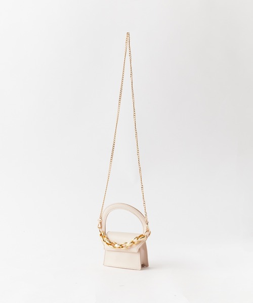 ROOPTOKYO(ループトウキョウ)の「2WAY チェーンストラップ スクエアマイクロミニバッグ ショルダーバッグ(ショルダーバッグ・レディース・ホワイト/ピンク/ベージュ/ブラック・FREE)」の20枚目の写真