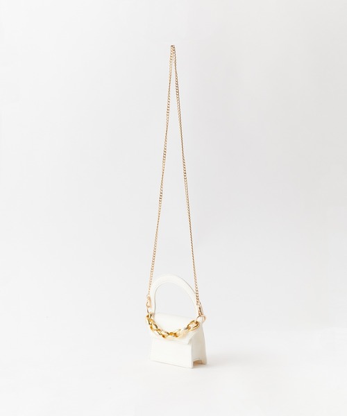 ROOPTOKYO(ループトウキョウ)の「2WAY チェーンストラップ スクエアマイクロミニバッグ ショルダーバッグ(ショルダーバッグ・レディース・ホワイト/ピンク/ベージュ/ブラック・FREE)」の16枚目の写真