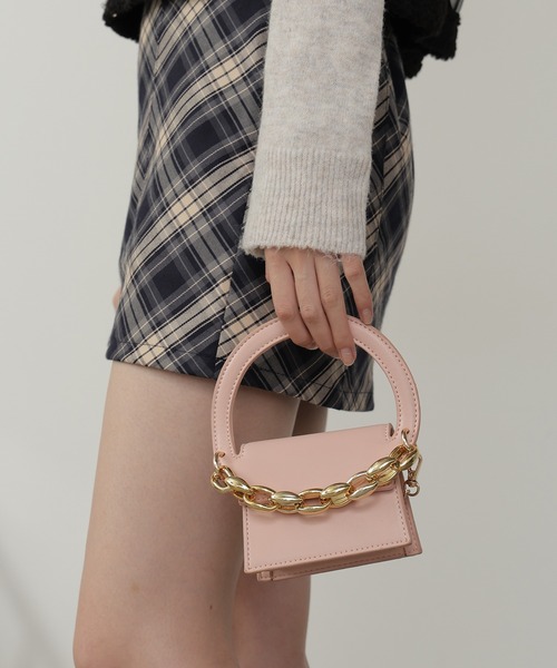ROOPTOKYO(ループトウキョウ)の「2WAY チェーンストラップ スクエアマイクロミニバッグ ショルダーバッグ(ショルダーバッグ・レディース・ホワイト/ピンク/ベージュ/ブラック・FREE)」の7枚目の写真