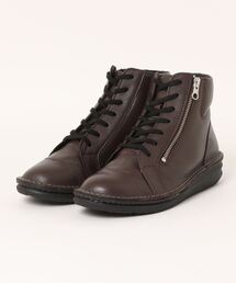 FREACH（フリーチ）の「【FREACH】本革 軽量サイドファスナーレースアップブーツ（ブーツ）」