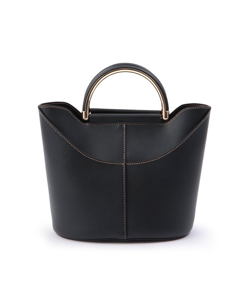 ROPE' PICNIC(ロペピクニック)の「Dメタルハンドルミドルトート&ショルダーバッグ(ショルダーバッグ・レディース・ブラック/キナリ・FREE)」の14枚目の写真