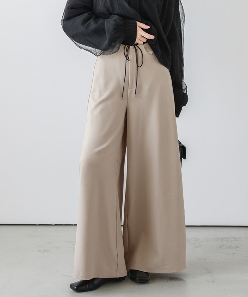 La-gemme(ラジェム)の「ストリングベルトワイドパンツ(その他パンツ・レディース・ホワイト系その他/ベージュ/グレー/ブラック・M/L)」の22枚目の写真