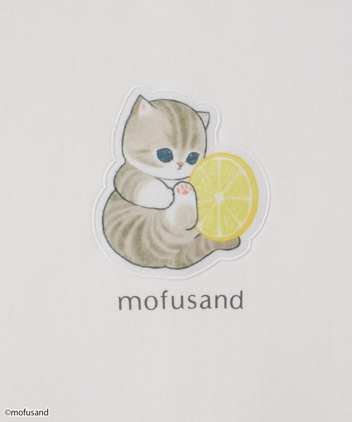 Honeys（ハニーズ）の「mofusand／スウェット／モフサンド（スウェット・レディース・オフホワイト/スミクロ/オートミール/ピンク・M/L/LL/S）」の9枚目の写真