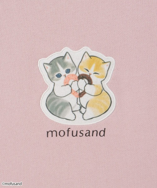 Honeys（ハニーズ）の「mofusand／スウェット／モフサンド（スウェット・レディース・オフホワイト/スミクロ/オートミール/ピンク・M/L/LL/S）」の17枚目の写真