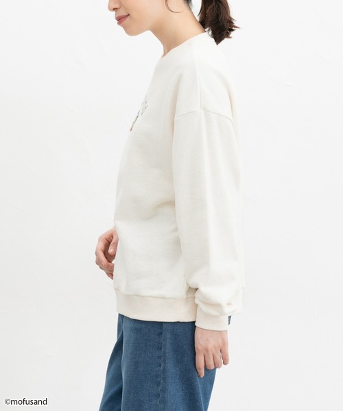 Honeys（ハニーズ）の「mofusand／スウェット／モフサンド（スウェット・レディース・オフホワイト/スミクロ/オートミール/ピンク・M/L/LL/S）」の21枚目の写真