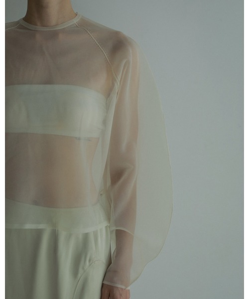 anuke(アンヌーク)の「Velour Tube Top(Tシャツ/カットソー・レディース・ホワイト/ブラック・FREE)」の6枚目の写真