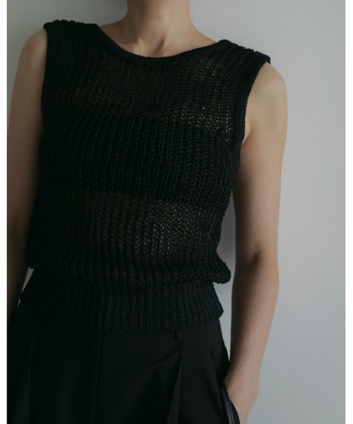 anuke(アンヌーク)の「Velour Tube Top(Tシャツ/カットソー・レディース・ホワイト/ブラック・FREE)」の8枚目の写真