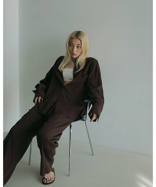 anuke(アンヌーク)の「Velour Tube Top(Tシャツ/カットソー・レディース・ホワイト/ブラック・FREE)」の9枚目の写真