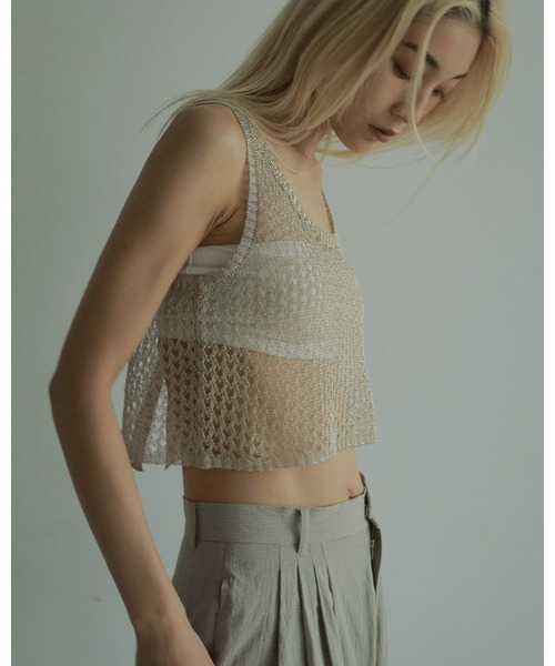 anuke(アンヌーク)の「Velour Tube Top(Tシャツ/カットソー・レディース・ホワイト/ブラック・FREE)」の15枚目の写真