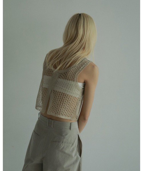 anuke(アンヌーク)の「Velour Tube Top(Tシャツ/カットソー・レディース・ホワイト/ブラック・FREE)」の16枚目の写真