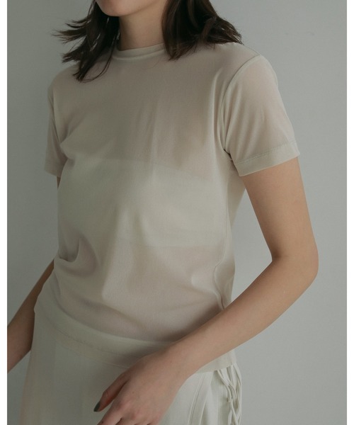 anuke(アンヌーク)の「Velour Tube Top(Tシャツ/カットソー・レディース・ホワイト/ブラック・FREE)」の19枚目の写真