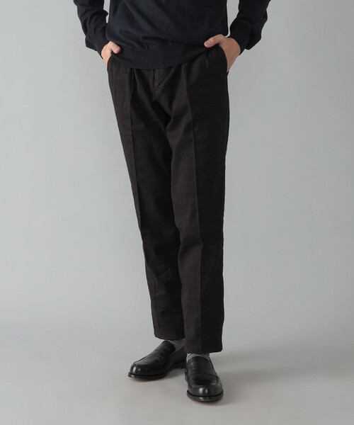 BRILLA per il gusto（ブリッラペルイルグースト）の「【別注】BRIGLIA 1949 / BG02 リネンコットン 2プリーツ スラックス（その他パンツ・メンズ・ネイビー/ブラック・42/48/44/52）」の4枚目の写真