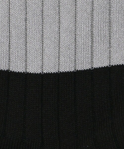 MONKEY TIME（モンキータイム）の「リブ パネルライン ソックス（ソックス/靴下・メンズ・ホワイト/ブラック・FREE）」の3枚目の写真