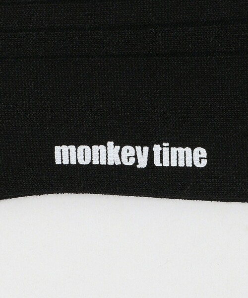 MONKEY TIME（モンキータイム）の「リブ パネルライン ソックス（ソックス/靴下・メンズ・ホワイト/ブラック・FREE）」の4枚目の写真