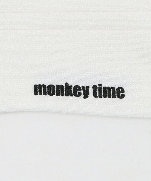 MONKEY TIME（モンキータイム）の「リブ パネルライン ソックス（ソックス/靴下・メンズ・ホワイト/ブラック・FREE）」の6枚目の写真
