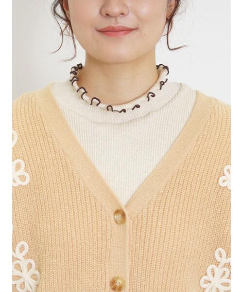 Samansa Mos2（サマンサ モスモス）の「◎テープ刺繍カーディガン（カーディガン/ボレロ・レディース・キナリ/イエロー/ブルー/チャコールグレー・F）」の18枚目の写真