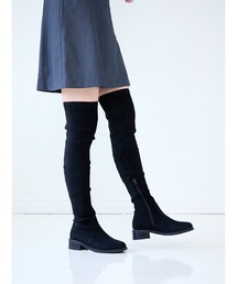 Realta（レアルタ）の「Realta(レアルタ)3.5cmヒールニーハイストレッチロングブーツ（ブーツ）」