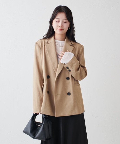 Lui's（ルイス）の「ドビークロスライトジャケット（テーラードジャケット・レディース・ブラック/ブラウン系その他・FREE）」の20枚目の写真