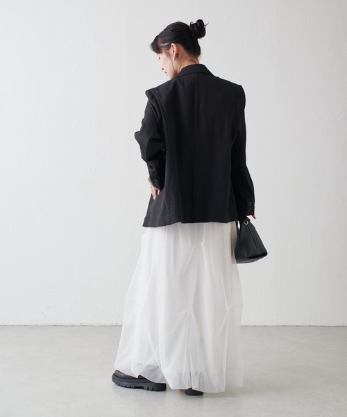 Lui's（ルイス）の「ドビークロスライトジャケット（テーラードジャケット・レディース・ブラック/ブラウン系その他・FREE）」の19枚目の写真