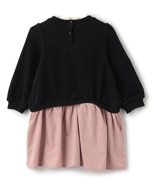petit main(プティマイン)の「ハート刺しゅう切り替えワンピース(ワンピース・キッズ・アイボリー/ブラック・130cm/110cm/100cm/90cm/80cm/120cm)」の12枚目の写真