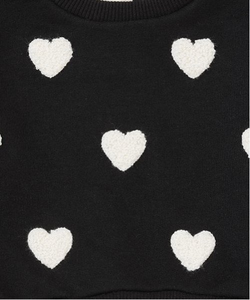 petit main(プティマイン)の「ハート刺しゅう切り替えワンピース(ワンピース・キッズ・アイボリー/ブラック・130cm/110cm/100cm/90cm/80cm/120cm)」の14枚目の写真