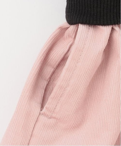 petit main(プティマイン)の「ハート刺しゅう切り替えワンピース(ワンピース・キッズ・アイボリー/ブラック・130cm/110cm/100cm/90cm/80cm/120cm)」の4枚目の写真