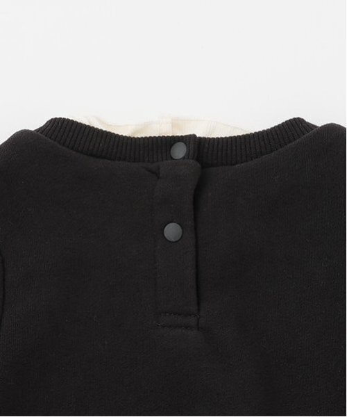 petit main(プティマイン)の「ハート刺しゅう切り替えワンピース(ワンピース・キッズ・アイボリー/ブラック・130cm/110cm/100cm/90cm/80cm/120cm)」の6枚目の写真