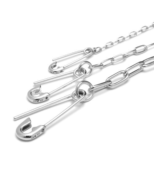 JAM HOME MADE（ジャムホームメイド）の「安全ピン ダイヤモンド チェーン ブレスレット M メンズ レディース ユニセックス SILVER925（ブレスレット・メンズ・ブラック/シルバー/ゴールド・ONE SIZE）」の18枚目の写真