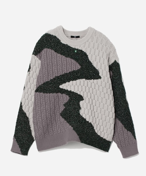 キリカエガラニットプルオーバー(HARE)（ニット/セーター）｜HARE（ハレ）