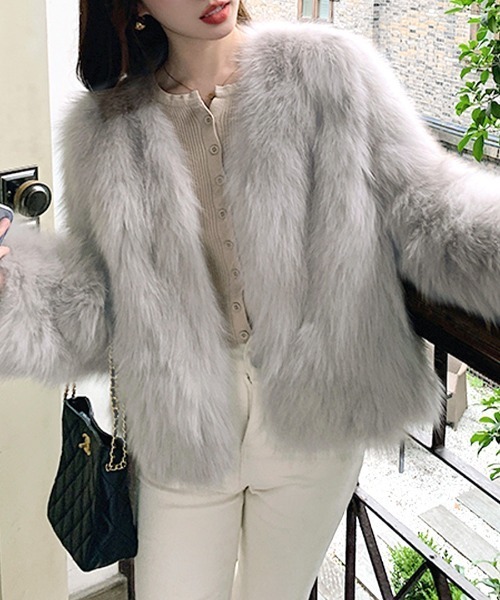 セール】ノーカラーエコファージャケット（ノーカラージャケット