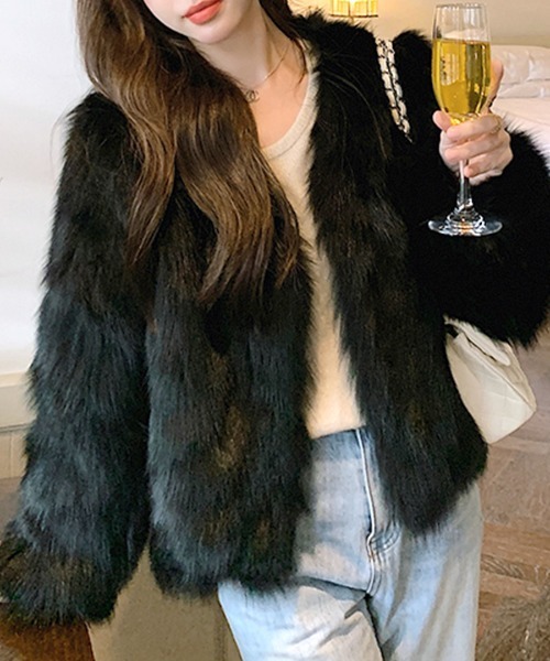 セール】ノーカラーエコファージャケット（ノーカラージャケット