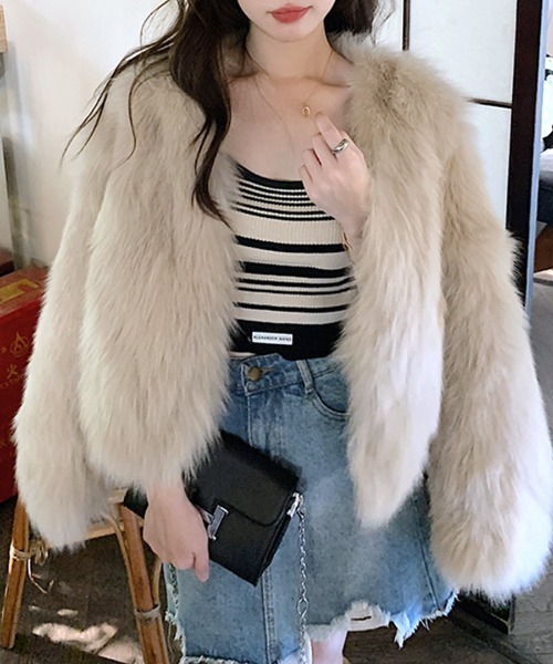 【セール】ノーカラーエコファージャケット（ノーカラージャケット）｜Riff（リフ）